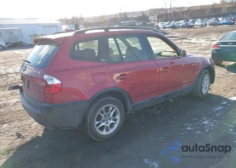 2005 BMW X3 2.5I z USA, uszkodzony, nr VIN WBXPA73465WC47391
